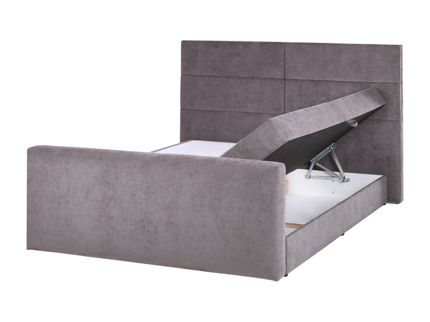 Boxspringbett mit Stauraum Stoff ARISTOCRAT 160 x 200 cm Taupe