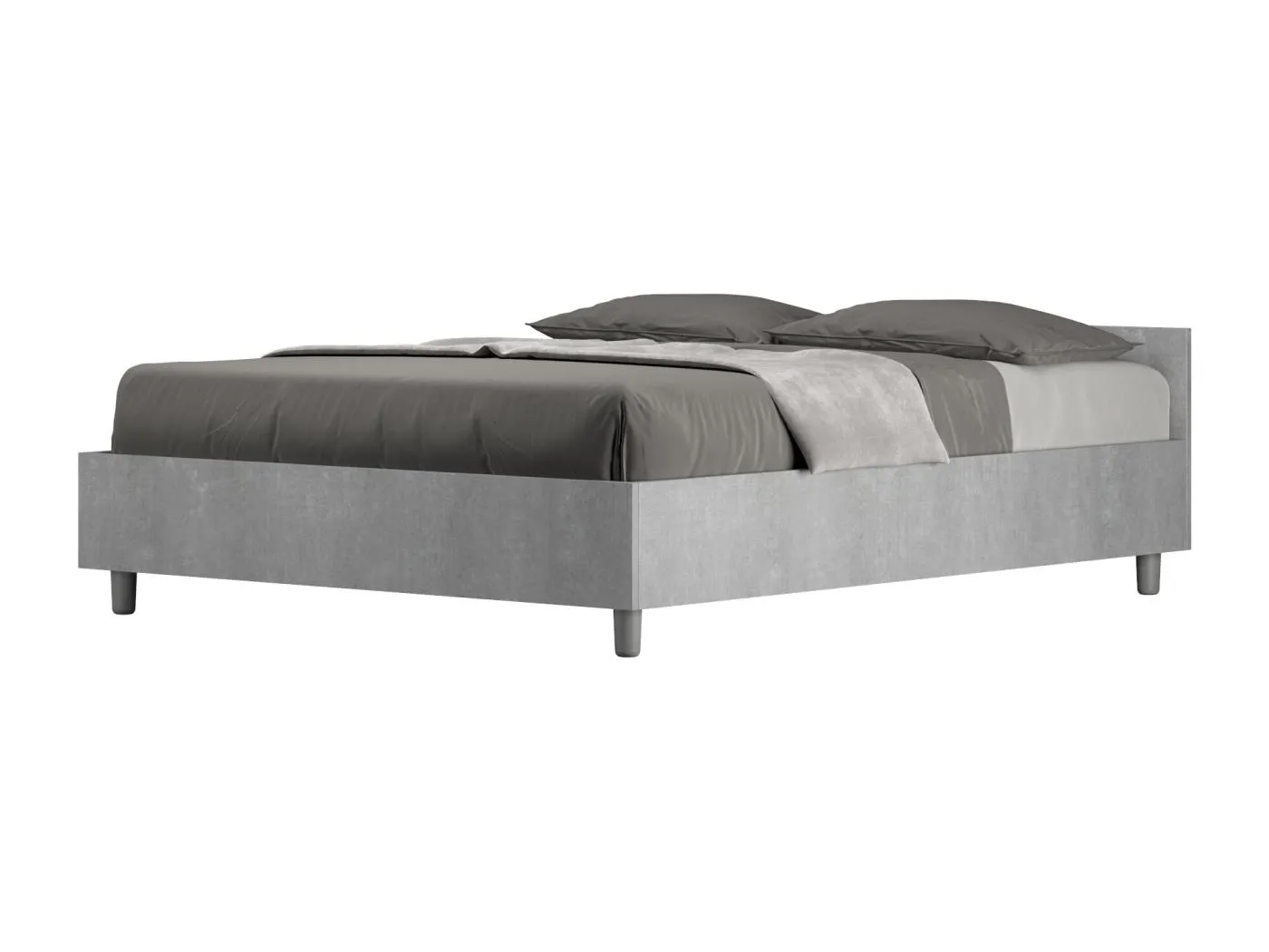 Nuamo-Bett mit Betonsockel 140x200