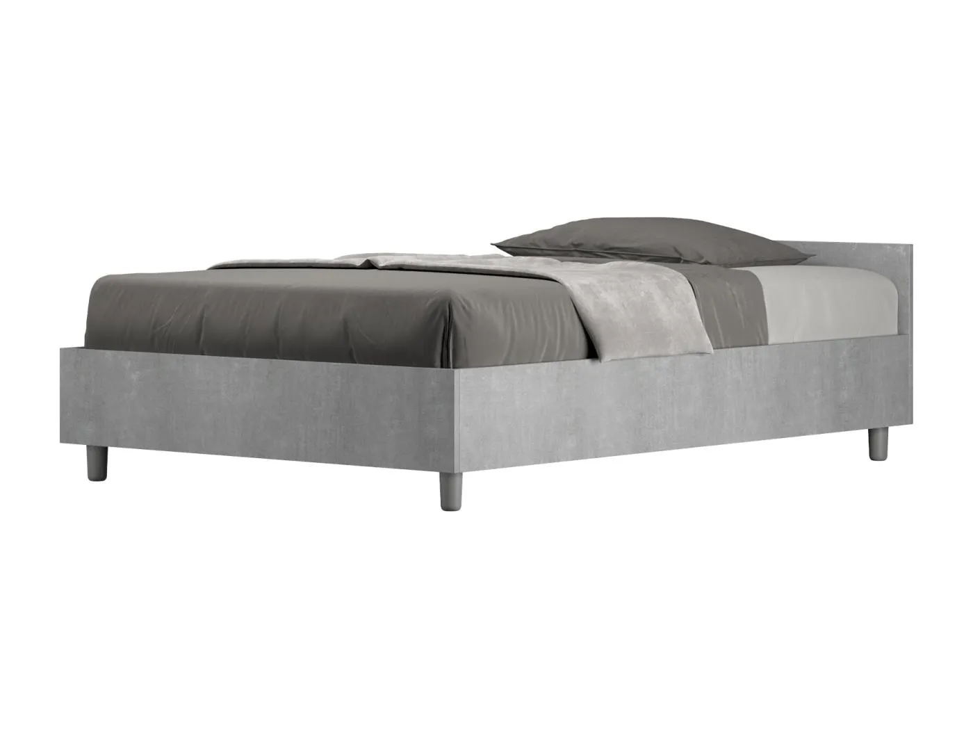 Nuamo-Bett mit Betonsockel 120x200