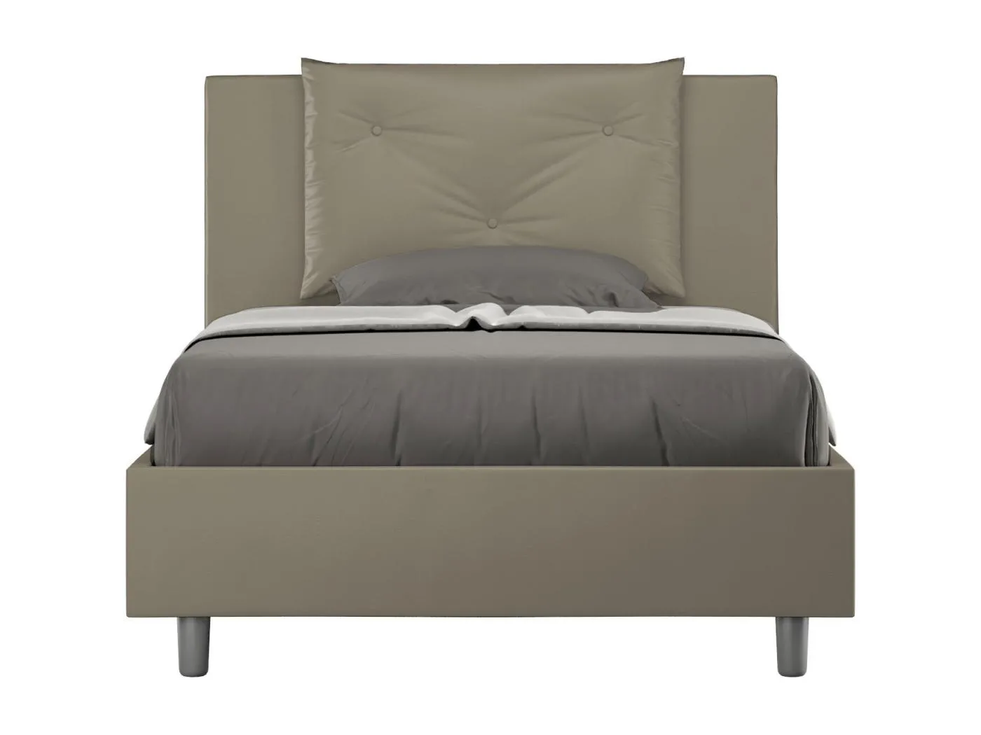 Polsterbett ohne Untergestell 120x200 Appia Cappuccino Kunstleder