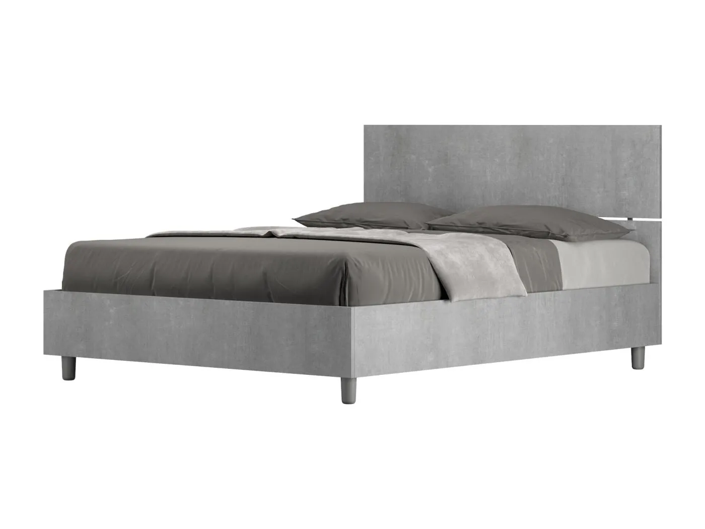 Demas-Betonbett 140x200 mit geradem Kopfteil