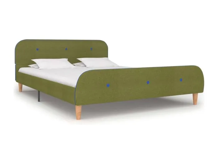 Bettgestell Grün Stoff 140x200 cm