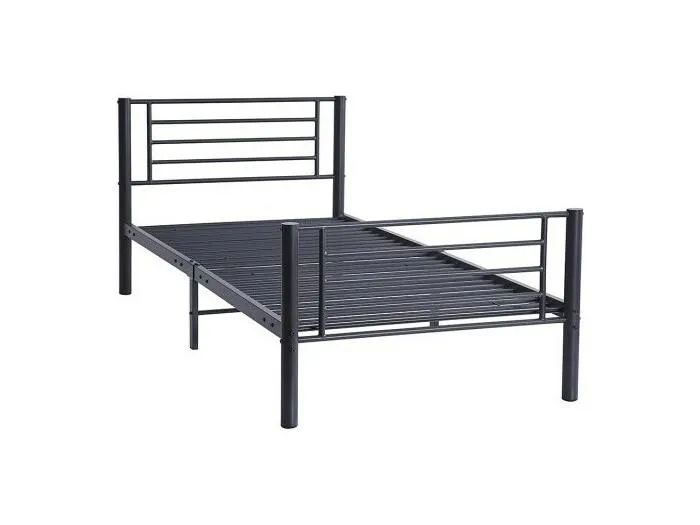 Metallbett 90x200 cm SAMMY, Farbe Dunkelgrau