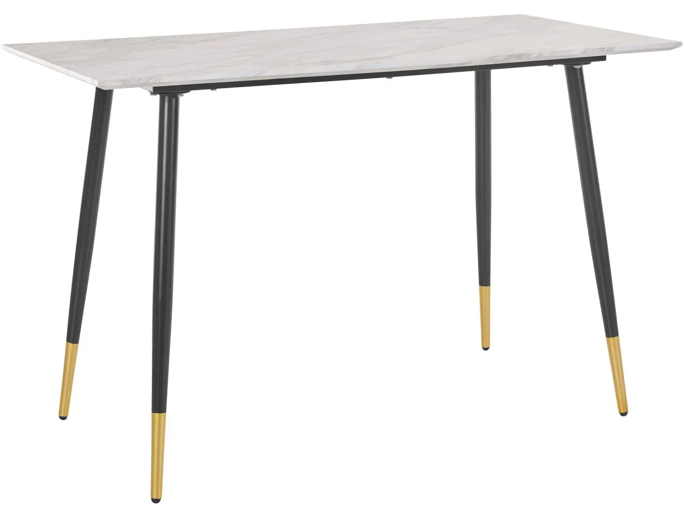 Schreibtisch Marmor Schwarz / Gold