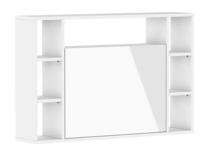 Hängeschreibtisch MUSE weiß matt / weiß glänzend