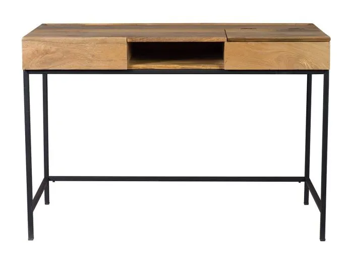 Design-Schreibtisch Industrie-Stil Mangobaum YPSTER