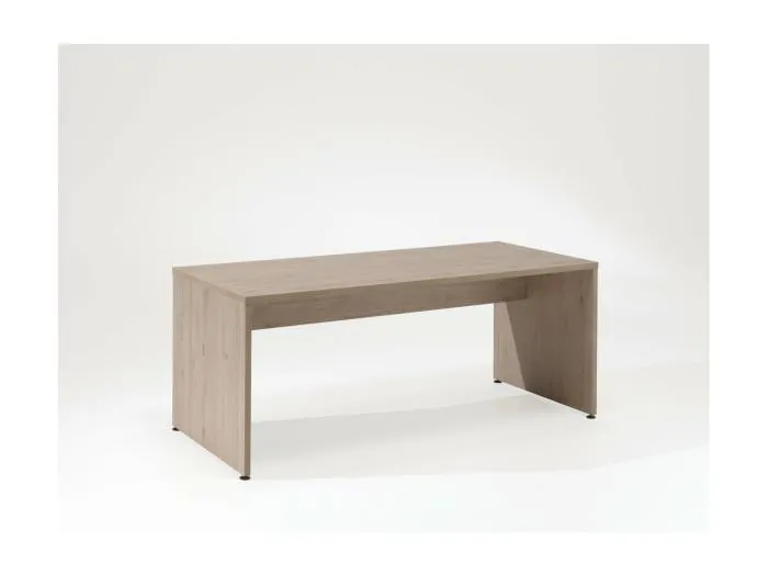 Professioneller Schreibtisch 140cm in hellem Eichen-Dekor, Kollektion YUKON