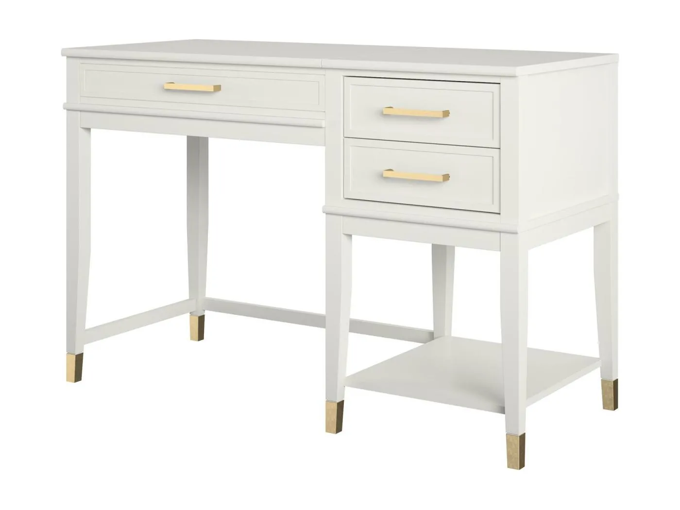 Westerleigh | Computertisch mit Lifttop aus MDF Weiß