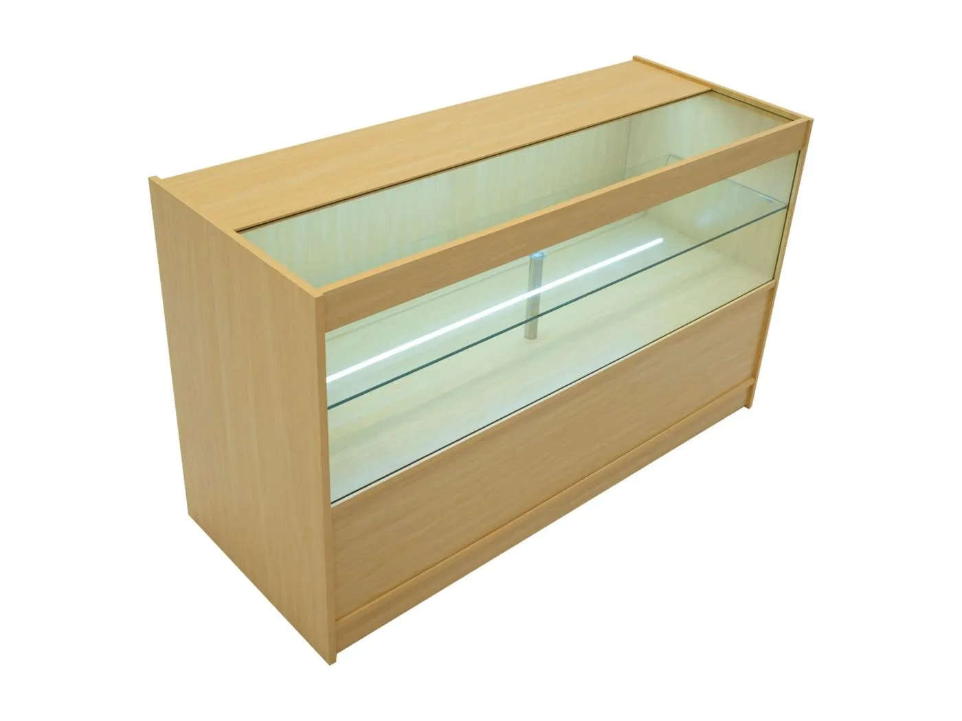 C1500 LED-Ladentheke – Ahorn