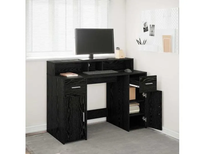 Schreibtisch Schwarze Eiche 120 x 55 x 91 cm Holzwerkstoff