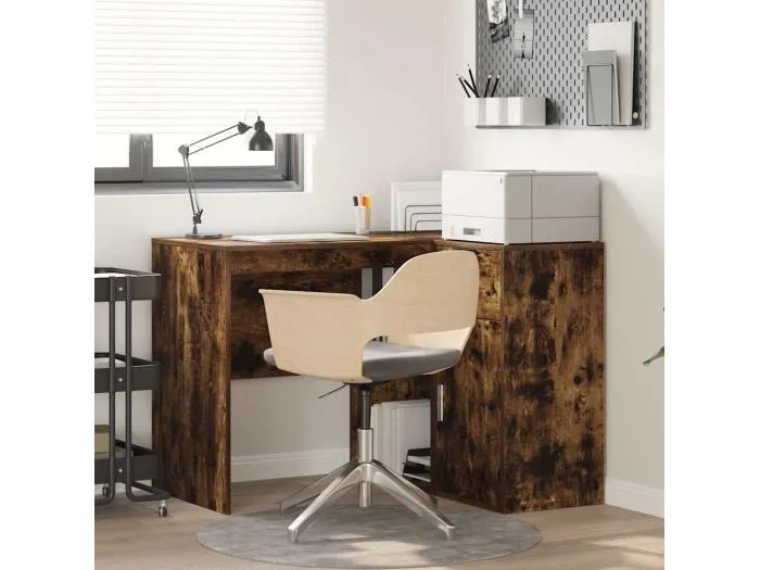 Eckschreibtisch 2 pcs Geräucherte Eiche 102 x 50 x 75 cm