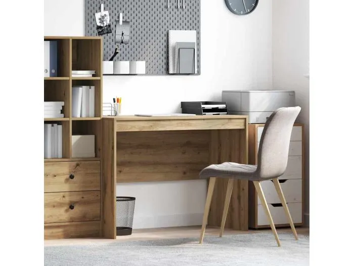 Schreibtisch Eiche handwerklich 100 x 50 x 76 cm Holzwerkstoff