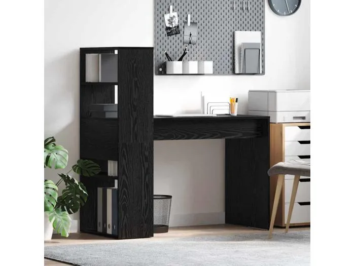 Schreibtisch Schwarze Eiche 113 x 54 x 120 cm Holzwerkstoff