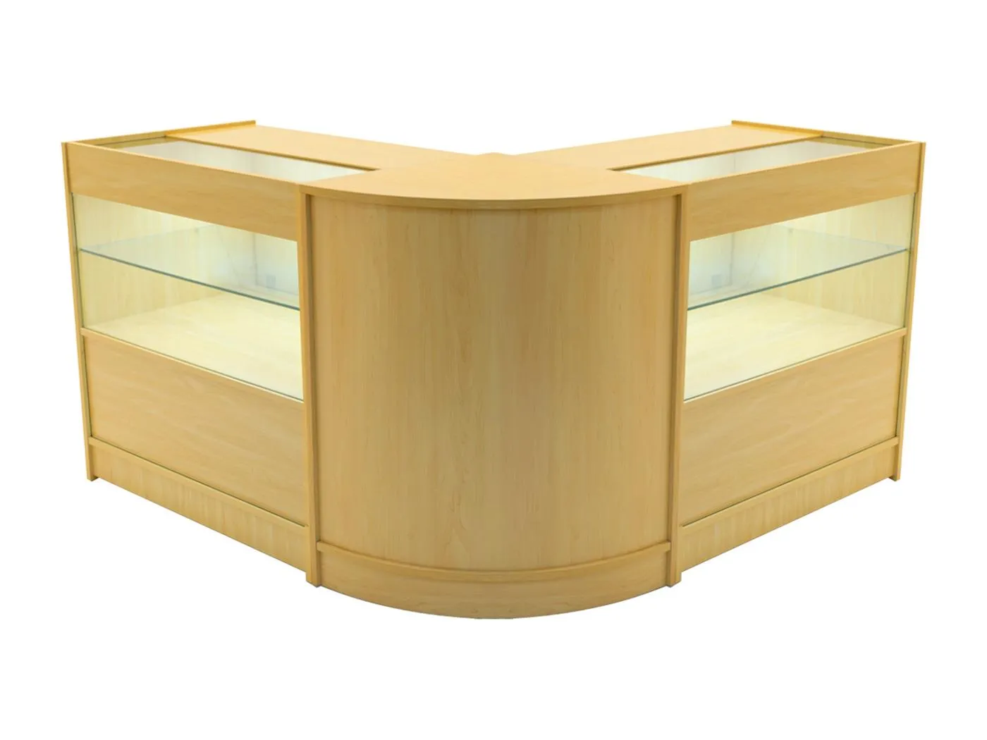 Selene LED Verkaufstheken-Set CM60 + C900 (2 Stück) – Ahorn