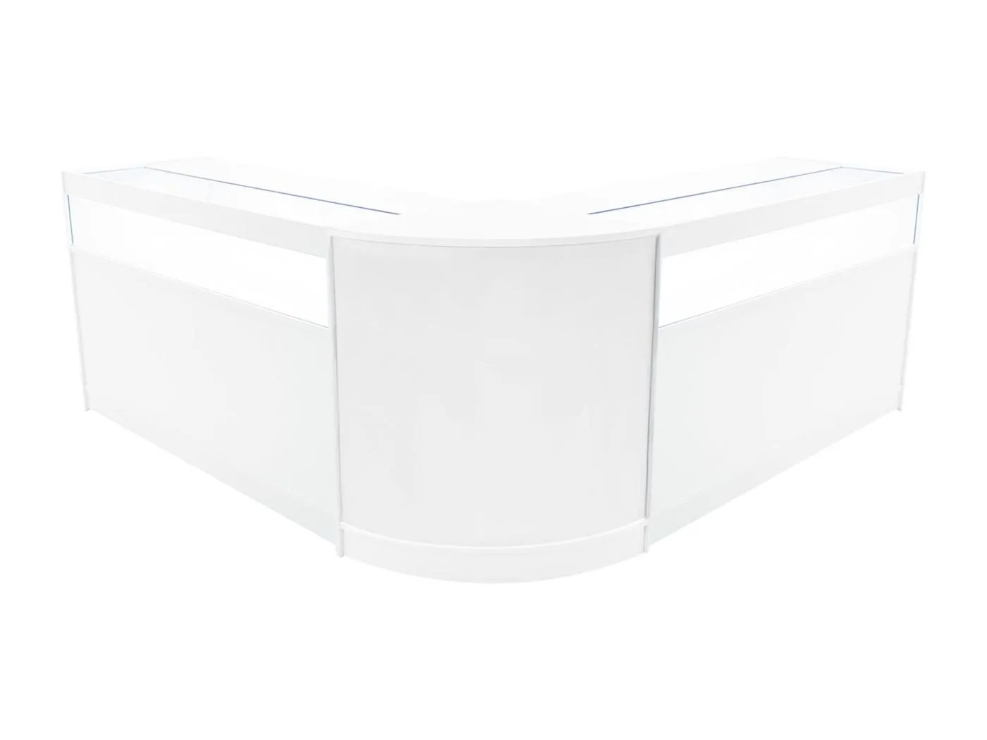 Iris LED Verkaufstheken-Set CM60 + B1500 (2 Stück) – Weiß