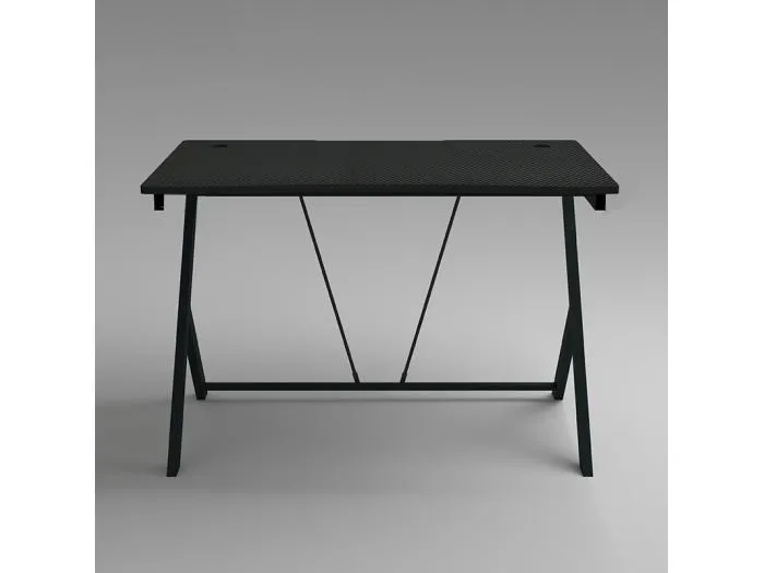 SCHREIBTISCH GAMING-COMPUTERTISCH LOFT MODERN SCHWARZ CARBON 100 CM