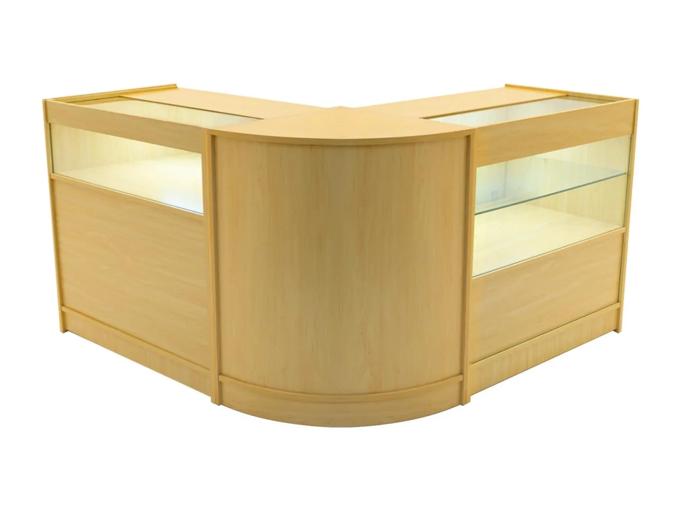 Adonis LED Ladentheke Set CM60 + B900 + C900 – Ahorn