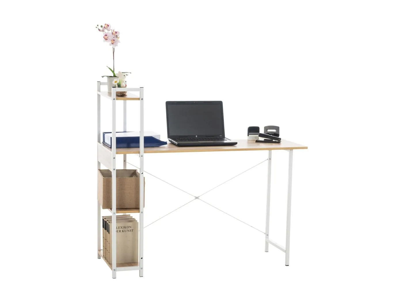 Schreibtisch - Holz - natura - 120cm Poe