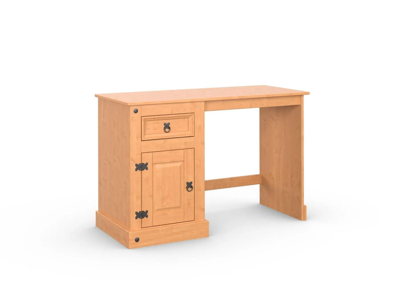 Mexico | Schreibtisch mit 1 Schublade und 1 Tür in Kiefer