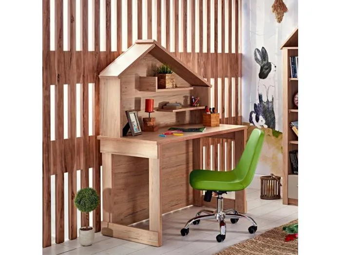 Schreibtisch grau 148,4x117,6x58cm