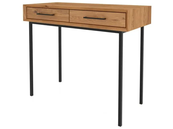 ABIES - Schminktisch mit Schubladen aus Wildeiche, naturgeölt