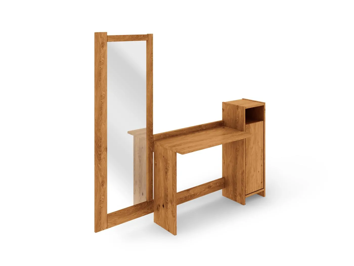 VIGO - Schminktisch aus Wildeiche, naturgeölt