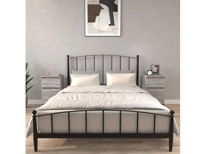 2er-Set Nachttische Nachtschrank Grau Sonoma 40x35x70 cm -RN13672