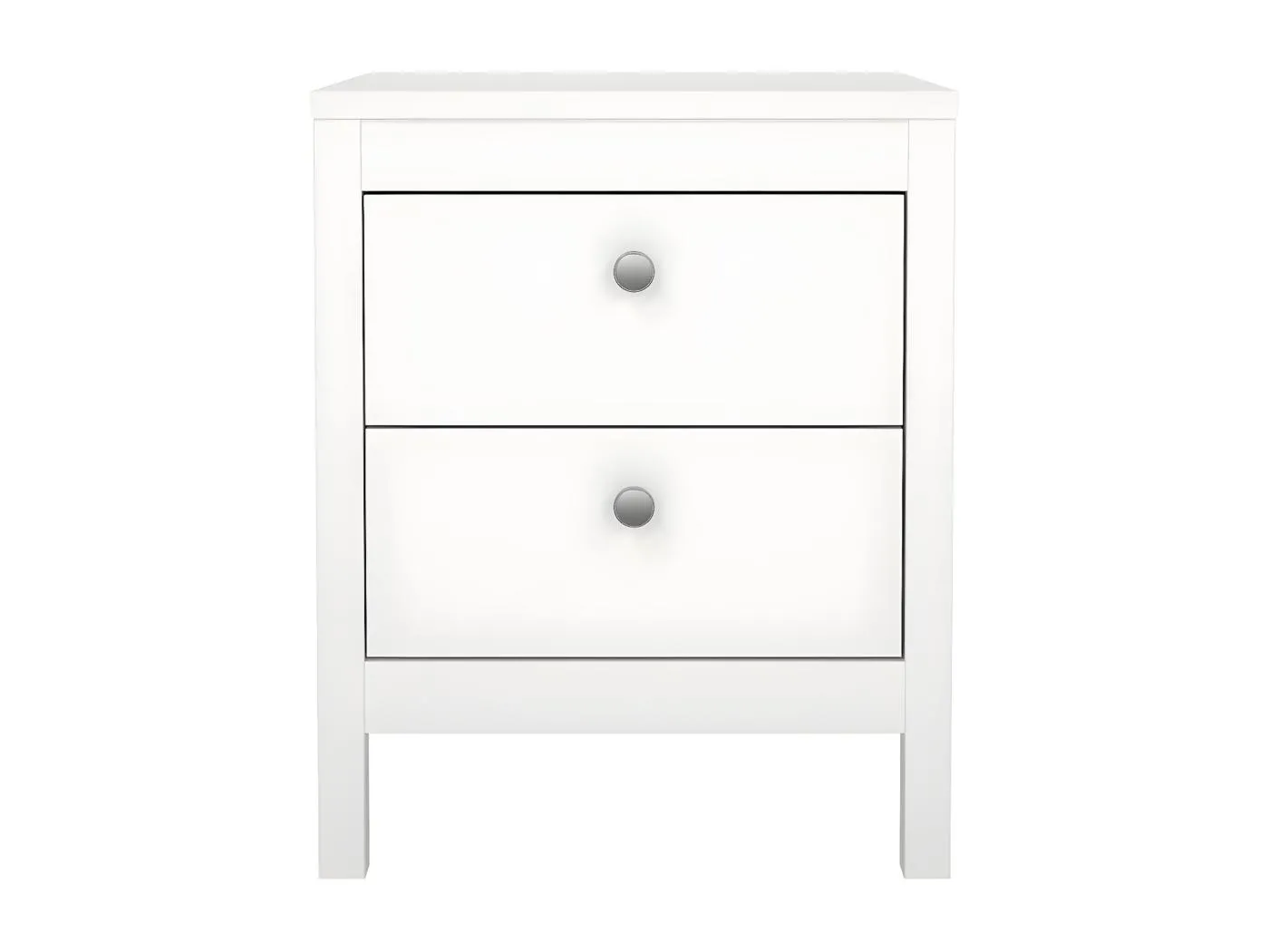 Madrid Nachttisch 2 Schubladen weiß.