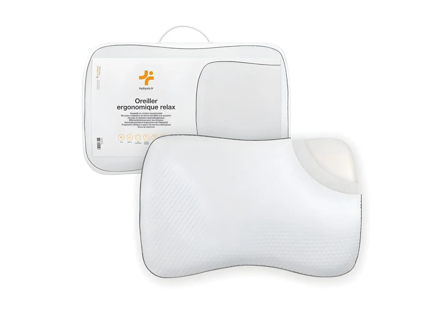 Ergonomisches Schulterkomfort-Kissen - Anti-Milben - 60x40x13 - RELAX