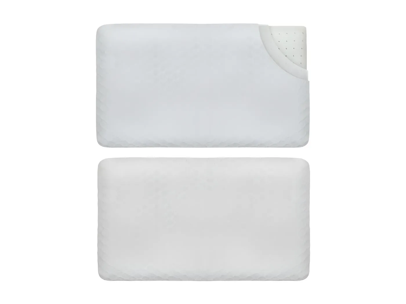 Atmungsaktives Kinderkissen aus Bambusstoff 50x30x5,5 mit zusätzlichem Bambusbezug INPHYSIO