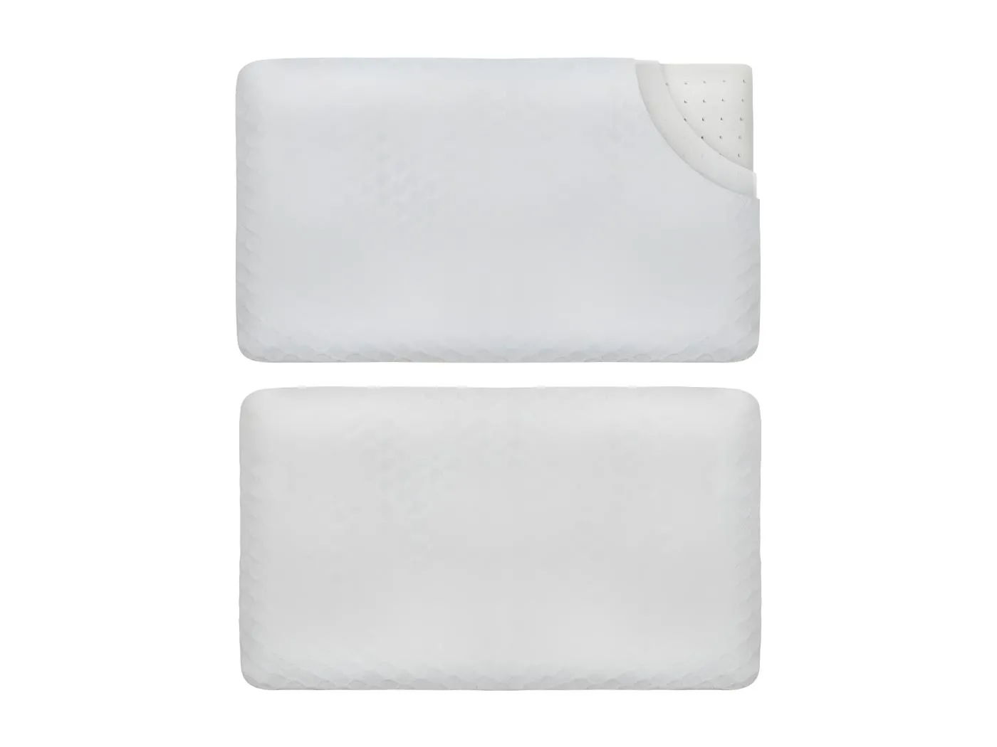 EXTRA FLACHES Kissen für Bauchschläfer S und zusätzlicher Bambusbezug – 50x30x5,5 - INPHYSIO