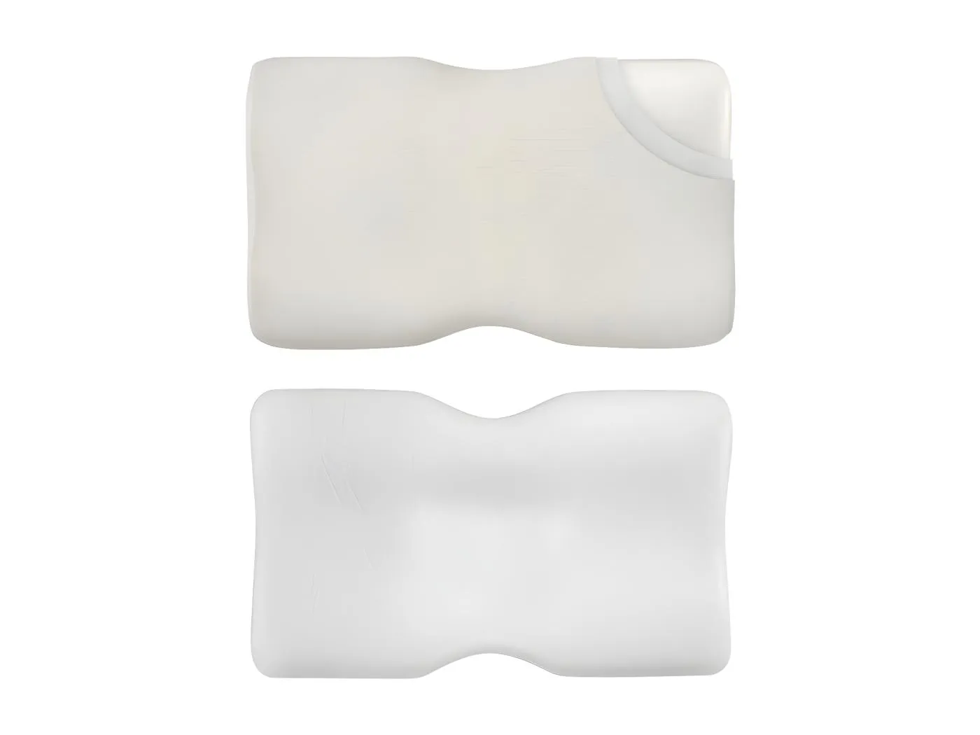 Ergonomisches Nackenstützkissen mit kühlendem ICE FraîcheTouch Kissenbezug - 60x35x12 - DUO PREMIUM