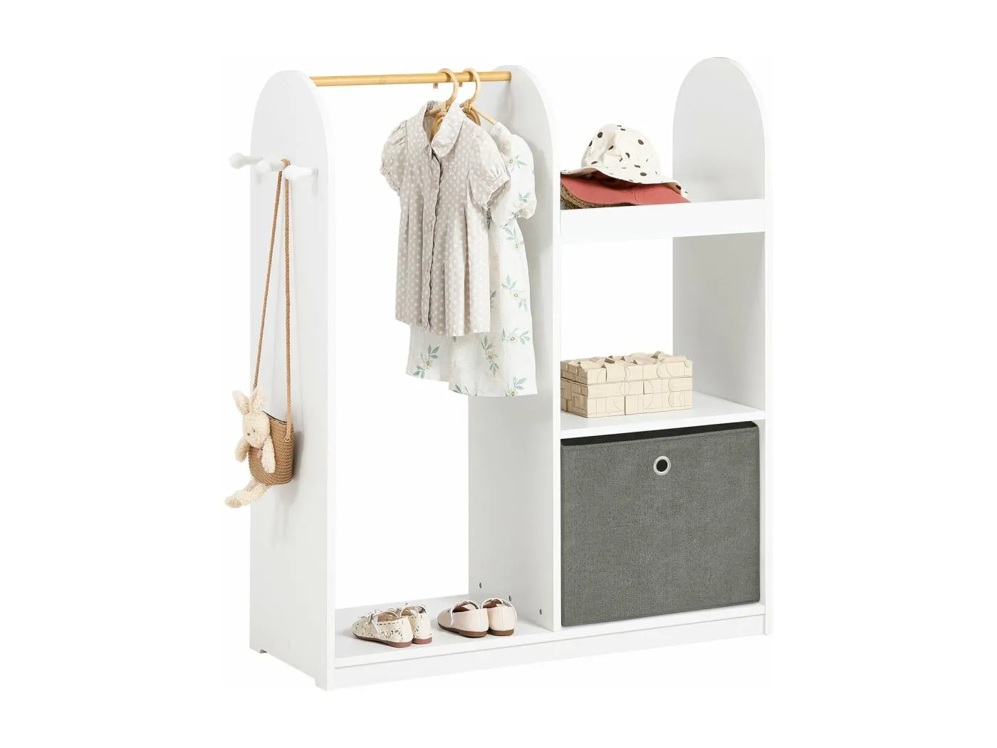 Kindergarderobe KMB40-W 97 x 108 x 35 cm Weiß