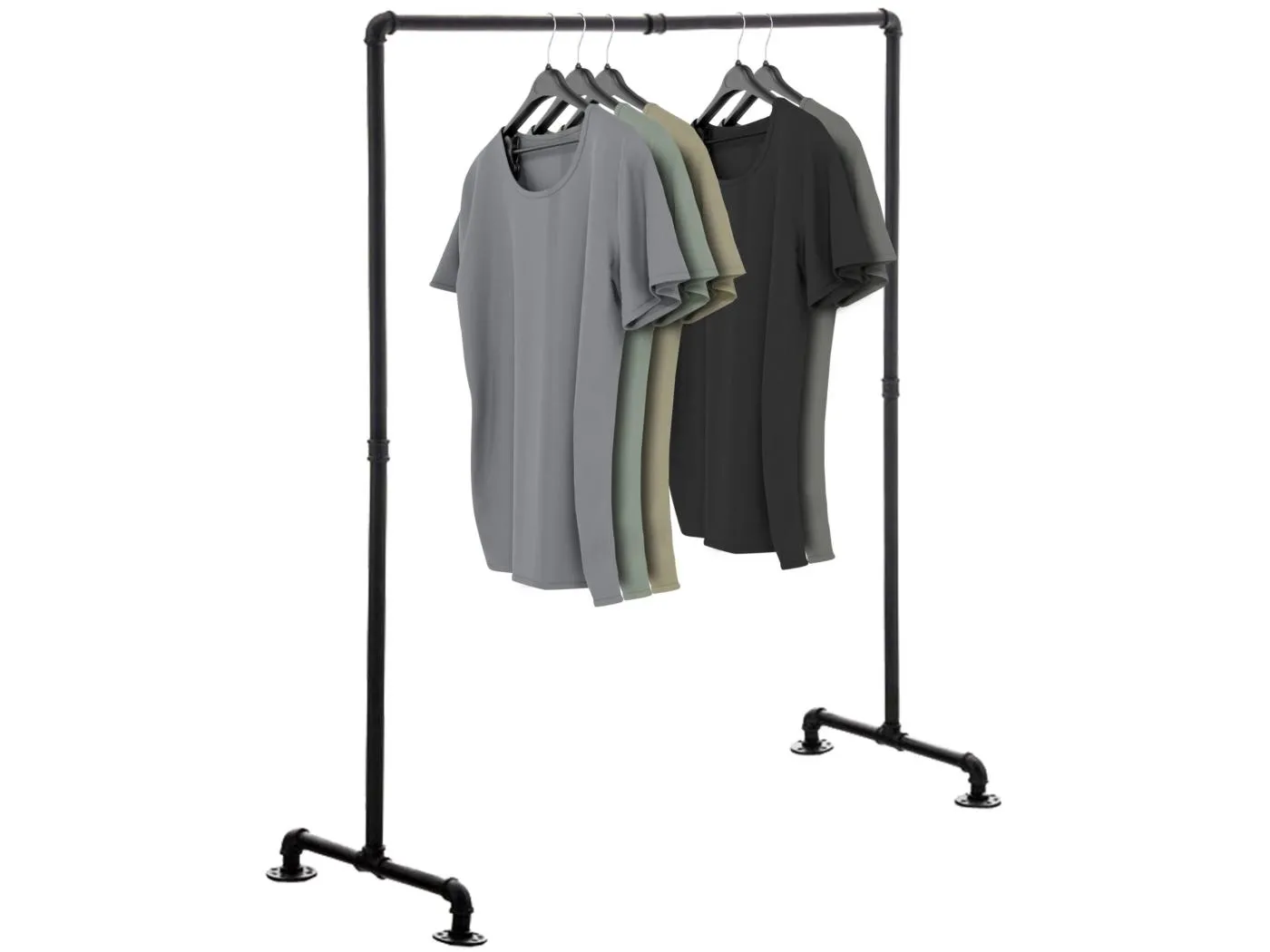 Kleiderständer - Metall - 120 cm - schwarz - Jersey