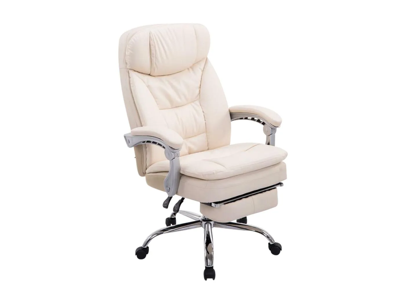 Bürosessel - Kunstleder - creme - XL Troy