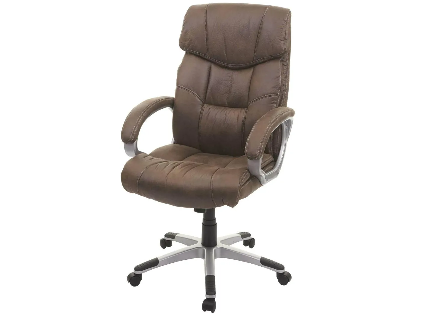 Bürostuhl MCW-A71, Wildleder-Optik braun