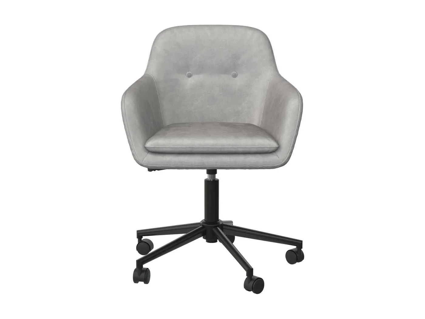 Bürostuhl in Samt hellgrau