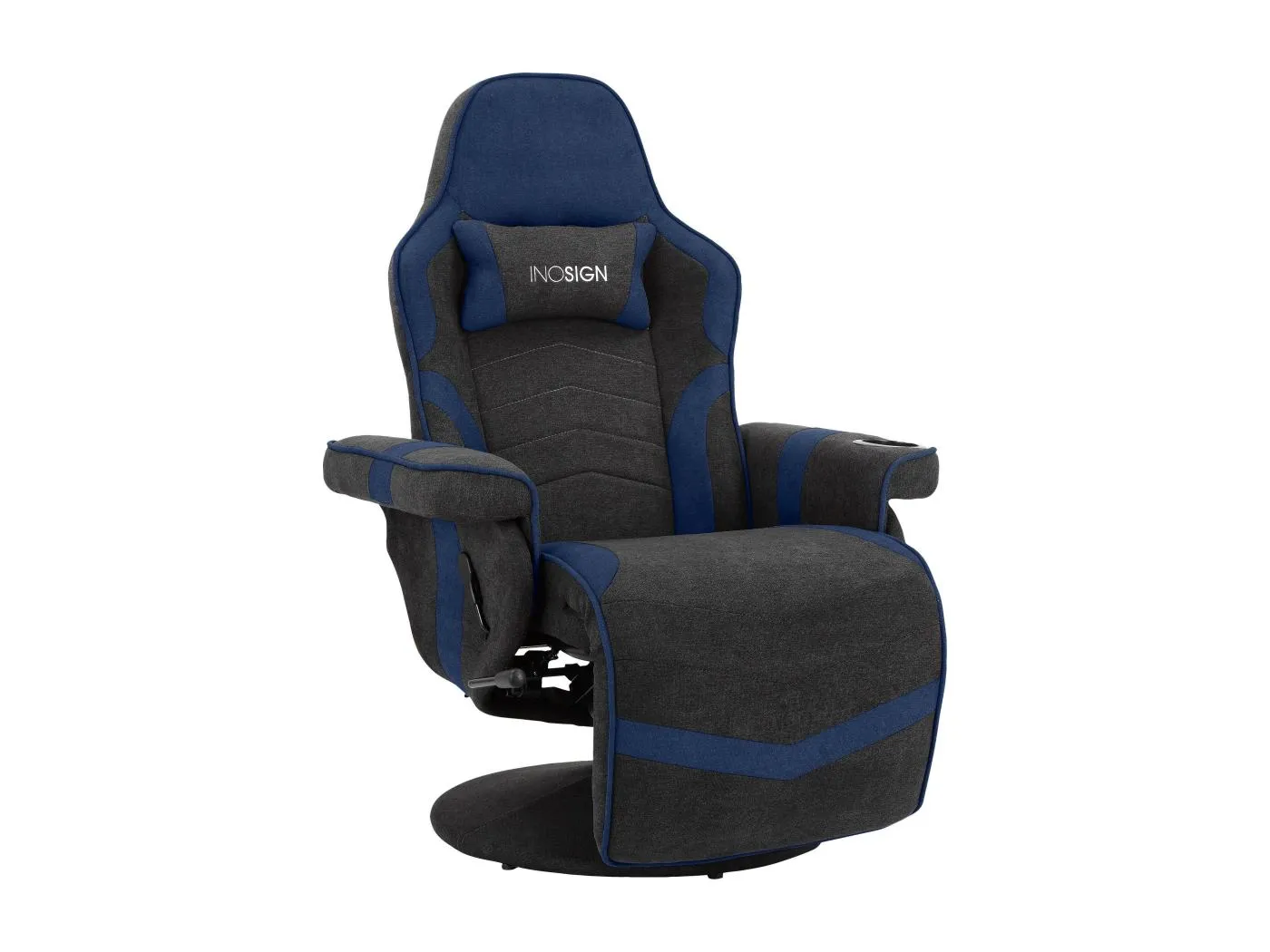 Gamer Recliner Manuel Blau Stoff