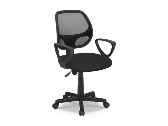 Bürostuhl IPOLIST – Schwarzer Netzstoff – Höhenverstellbar 86-98 cm – Moderner und ergonomischer Stil