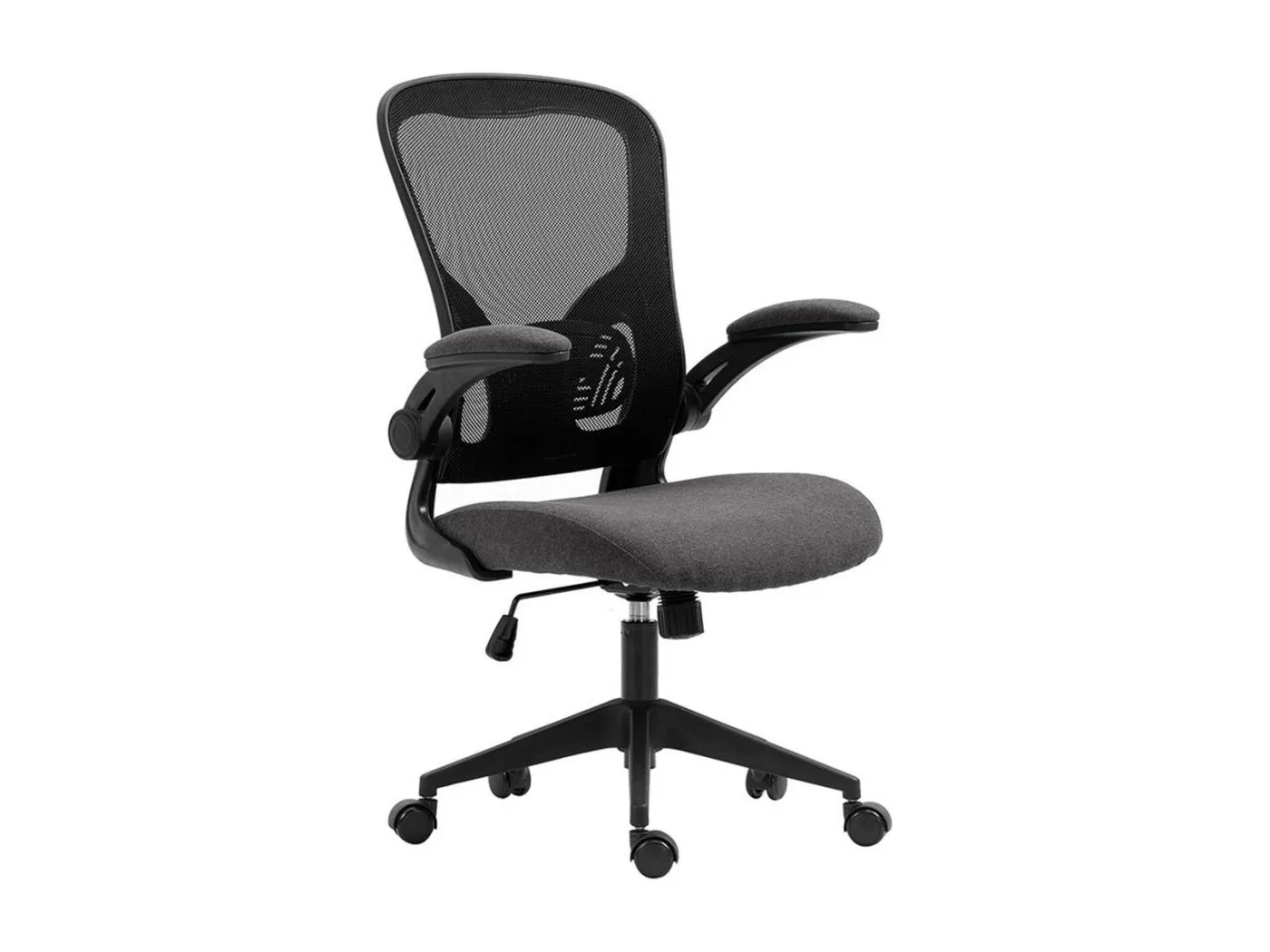 Bürostuhl IPOLIST – Netzstoff schwarz und grau – Komfort und Modernität für Ihren Arbeitsplatz.