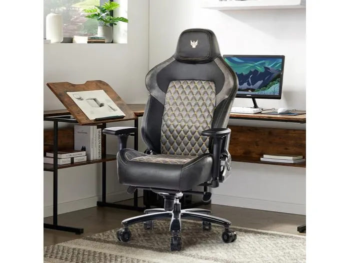 Bürostuhl aus Samt - Verstellbare Armlehnen - mit Lendenunterstützung - ergonomisch - Belastung 200 kg