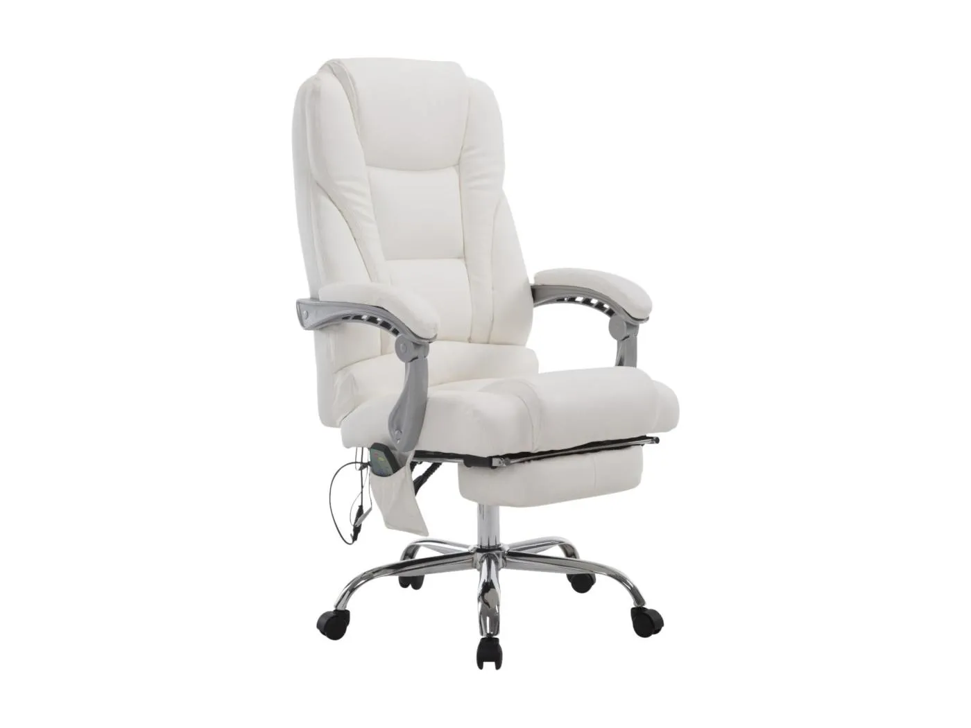 Bürosessel - Kunstleder & natura - weiß - Pacific