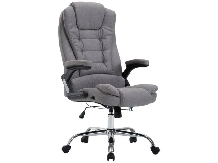 Bürosessel - Stoff & natura - grau - Thor