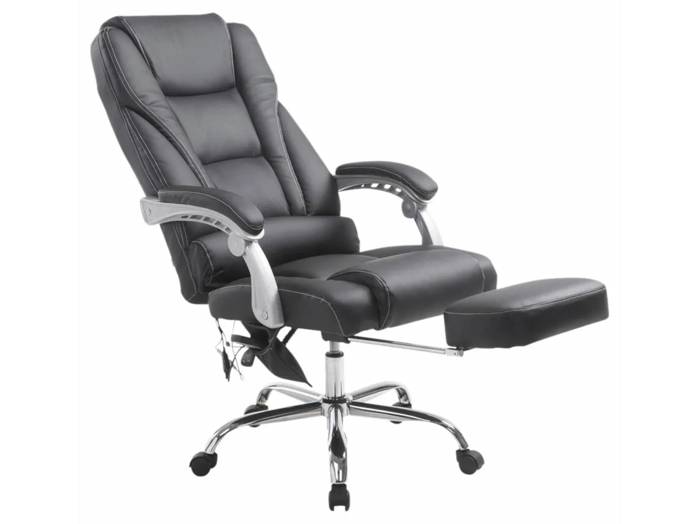 Bürosessel - Kunstleder & natura - schwarz - Pacific