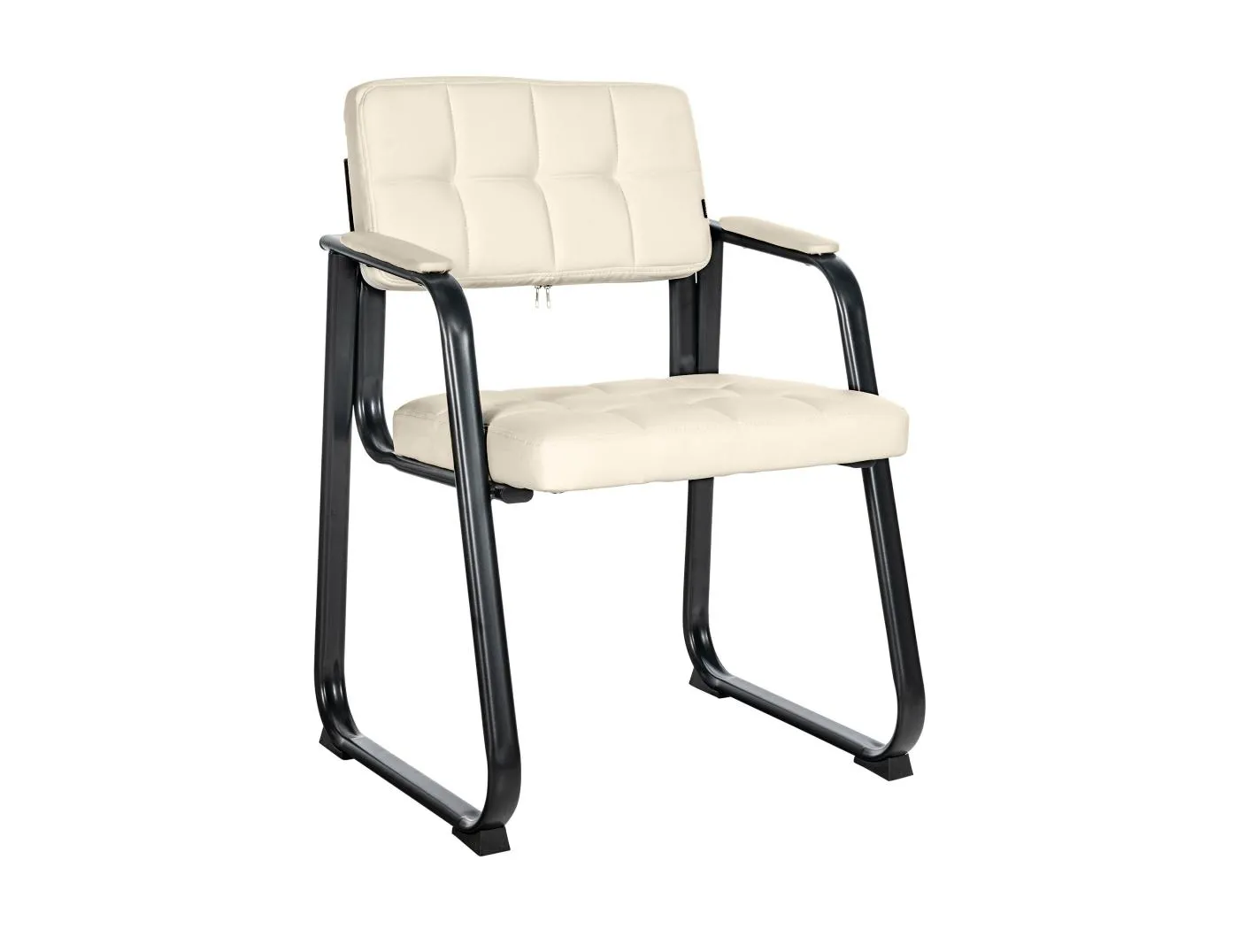 Stuhl mit Armlehnen - Kunstleder & natura - creme - Canada B