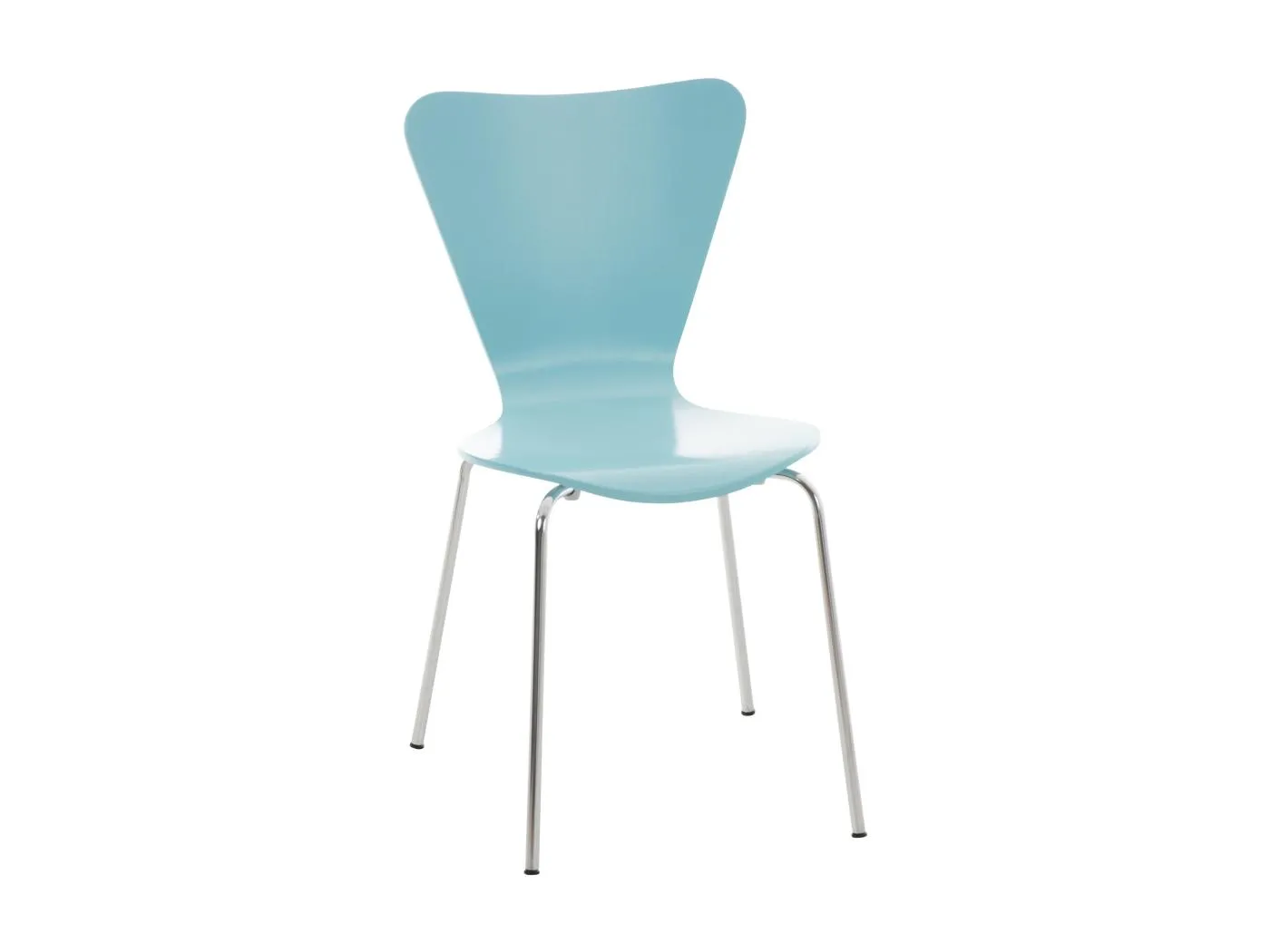 Konferenzstuhl - Holz - hellblau - Calisto