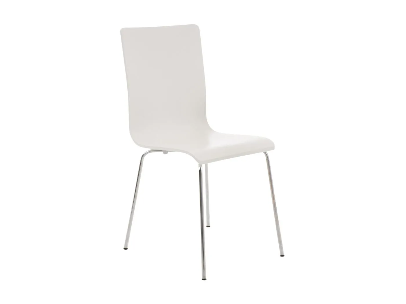 Konferenzstuhl - Holz - weiß - Pepe