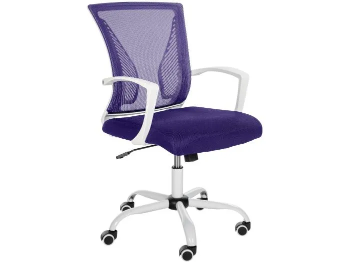 Bürostuhl - Microfaser & Metall - lila - Tracy