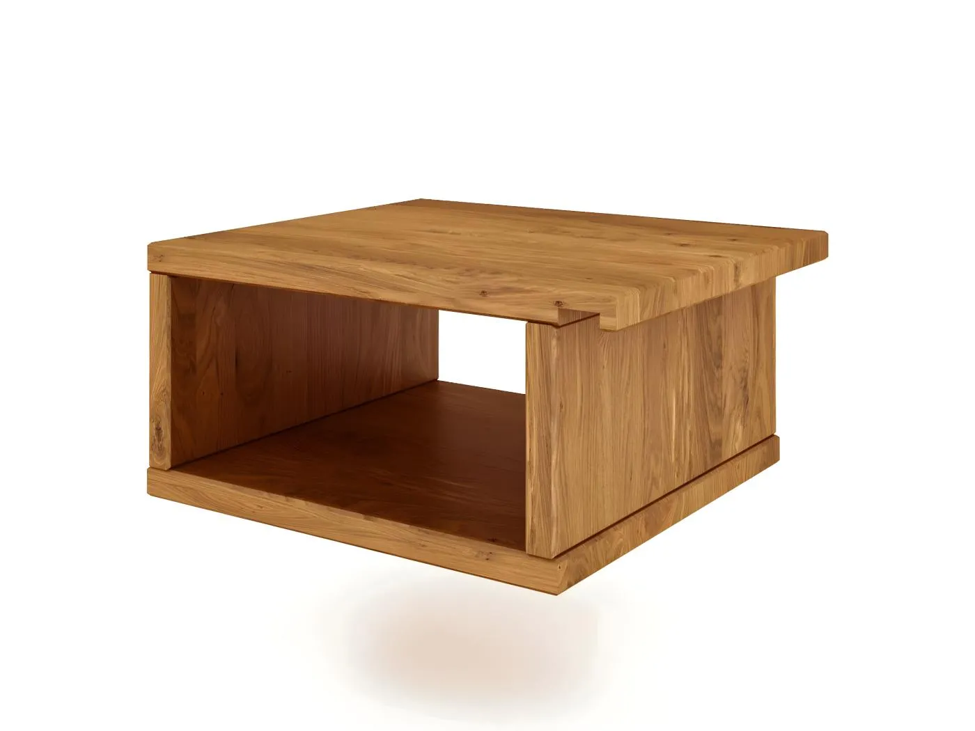 VENTO - Hängender Nachttisch aus Wildeiche, naturgeölt