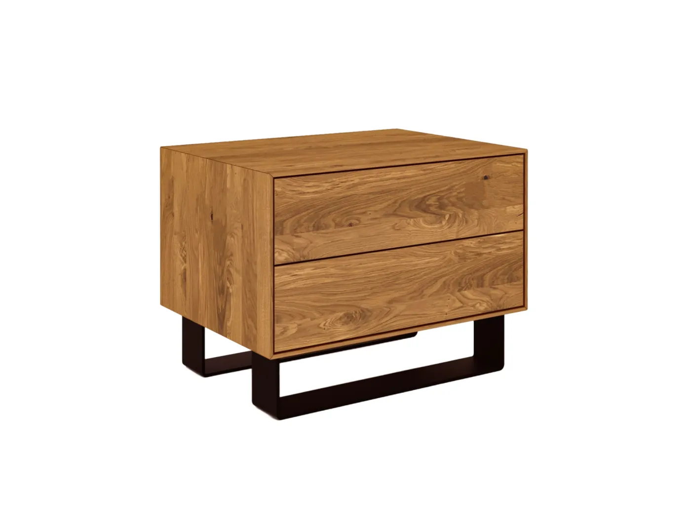 STEEL - Nachttisch  aus Wildeiche, naturgeölt